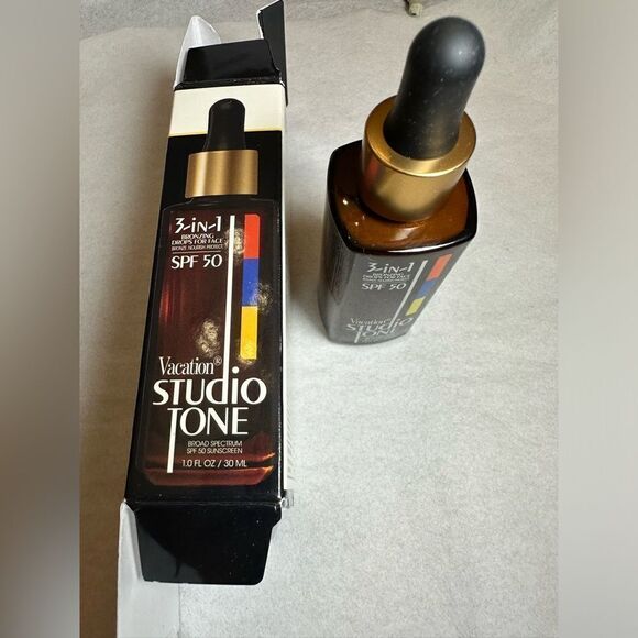 Vacation Studio Tone SPF 50 Bronzing Drops for Face 1oz/30ml 2 in stocks - Picture 4 of 5